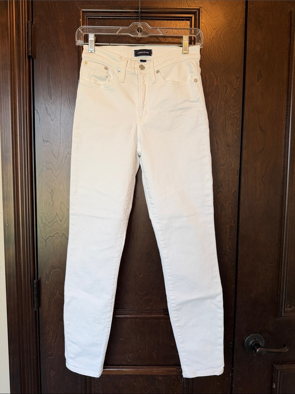 J. Crew White Skinny Stretch Jeans - High-Rise Five-Pocket